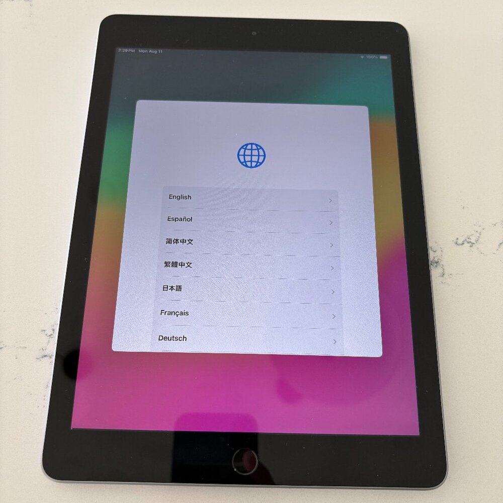 iPad - 6th Generation - with case & charging cord